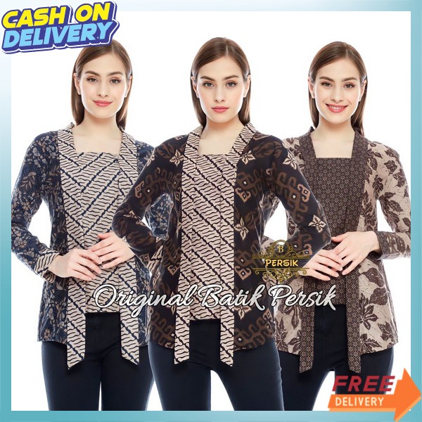 Blouse Batok Murah Blus Barik Kekinian Blose Batuk Moderen Baju Batik Wanita Kondangan Batik Cewek K