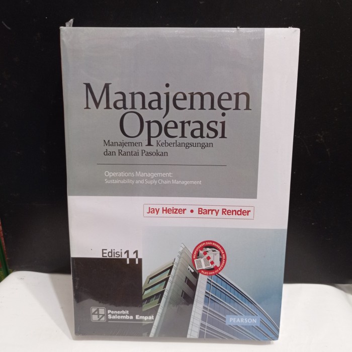 

Buku MANAJEMEN OPERASI. Edisi 11. Jay Heizer, Barry Render