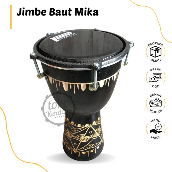 Jimbe - Jimbe Mika Model Darbuka Head Mika 8 Inch Ring Baut Kuat Berkualitas