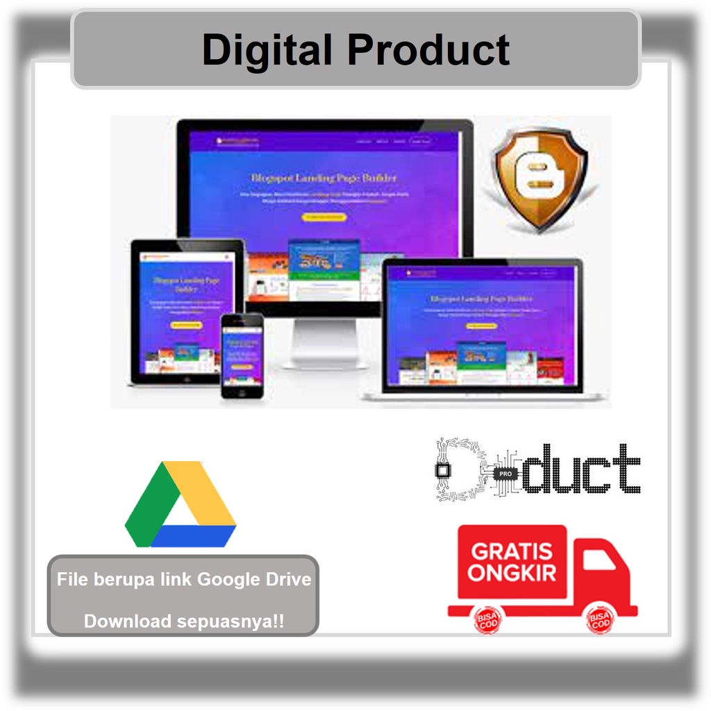 Blogspot Landing page Builder