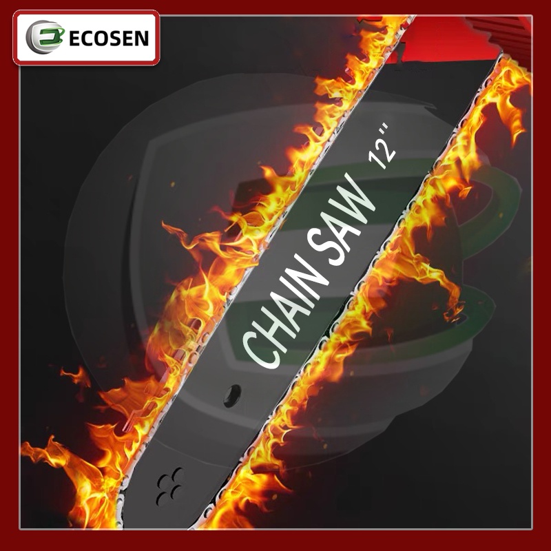 Chainsaw Gergaji Rantai Elektrik Ni 12 Inch 2 Baterai 358V Cordless Gergaji Pemotong Kayu Gergaji