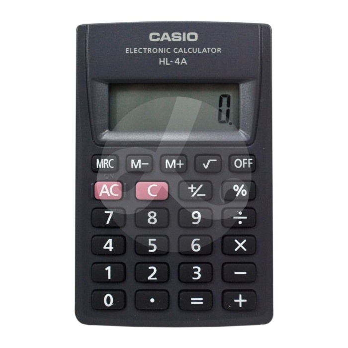 

Calculator Casio Pocket Kalkulator Saku HL-4A, HL-815L;