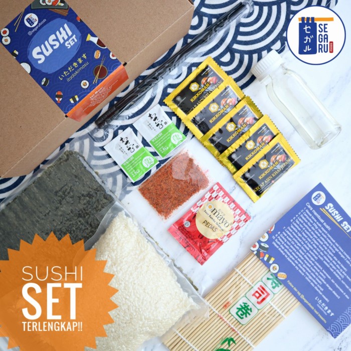 

Promo Paket Sushi Set Terlengkap Praktis Bahan Sushi Halal