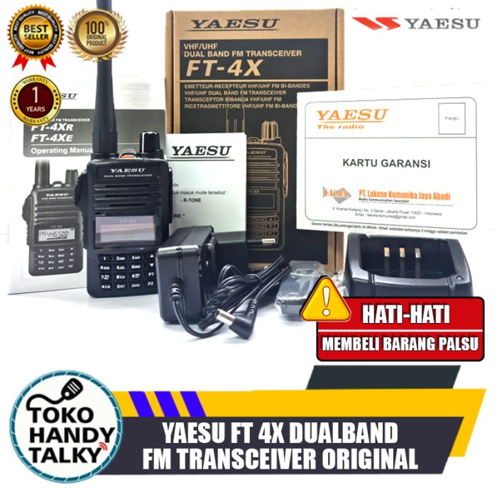 Yaesu Ft 4X Dual Band Ft4X Ft-4Xr Ht Yaesu Dualband Original Garansi