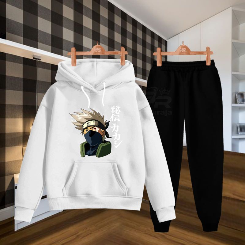 setelan hoodie anak gambar karakter Kakashi/umur 2-17 tahun/bisa COD