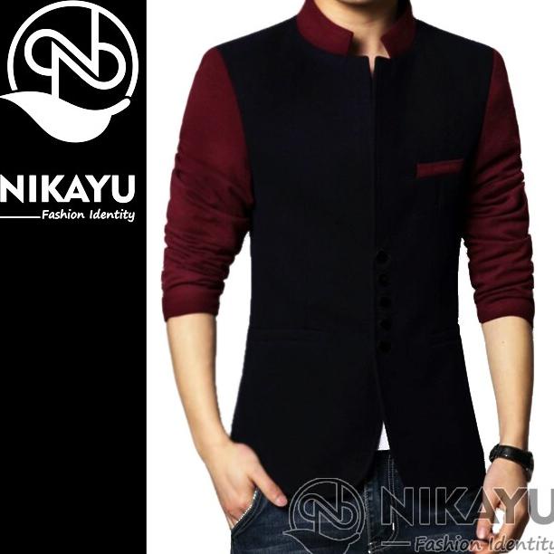 Blazer RAIN BLACK NEW - Jas Cowok Men Pria Slimfit Jaket Korean Style
