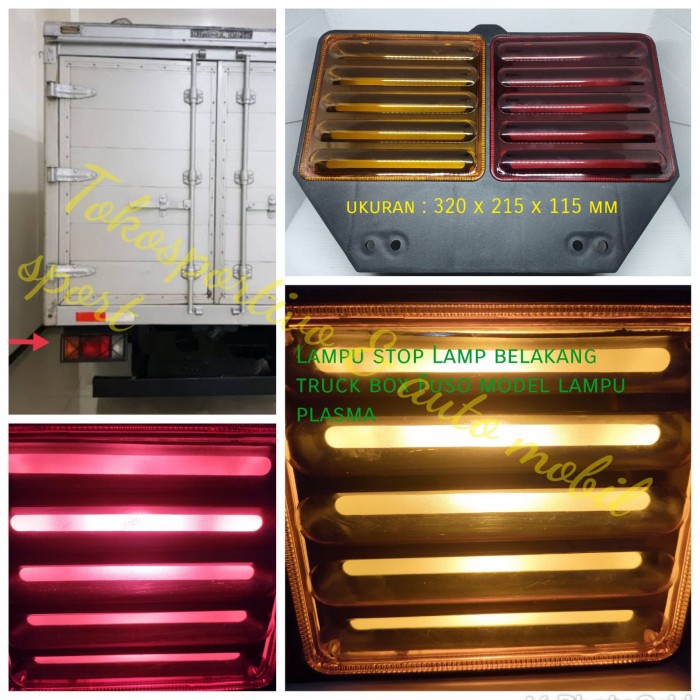 Lampu stop truck box Fuso Hino Nissan tronton dny model plasma star