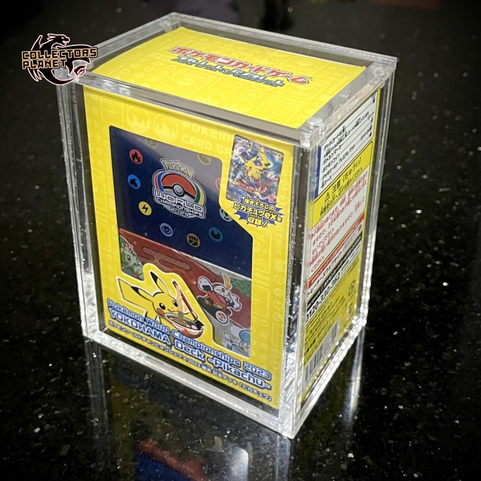 ACRYLIC CASE POKEMON WORLD CHAMPIONSHIP 2023 YOKOHAMA DECK PIKACHU