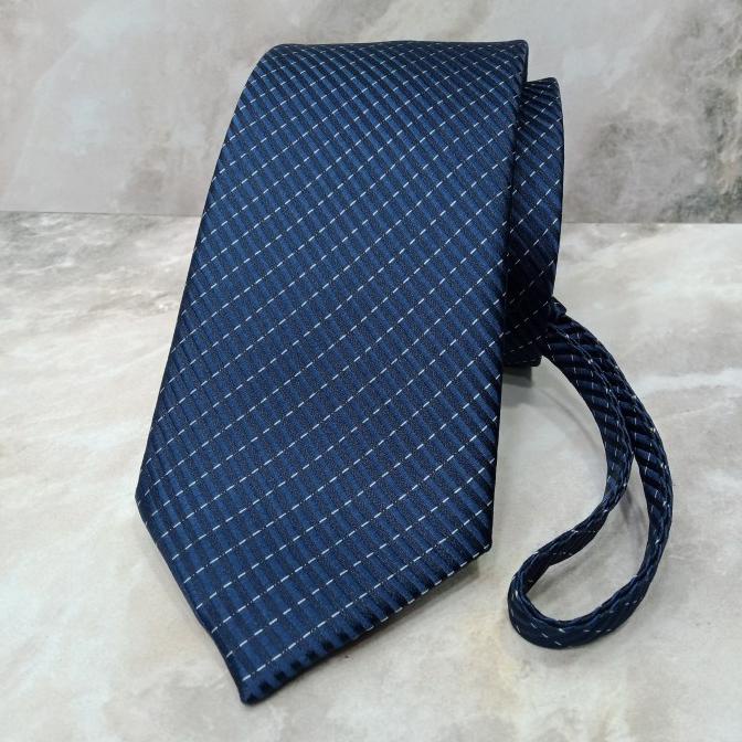 dasi biru motif merah dasi instan siap pakai dasi zipper resleting tie