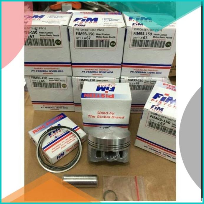 Fim piston kit 68mm pin16 Satria fu150 dume fim93 izumi 20JVLZ3 tools