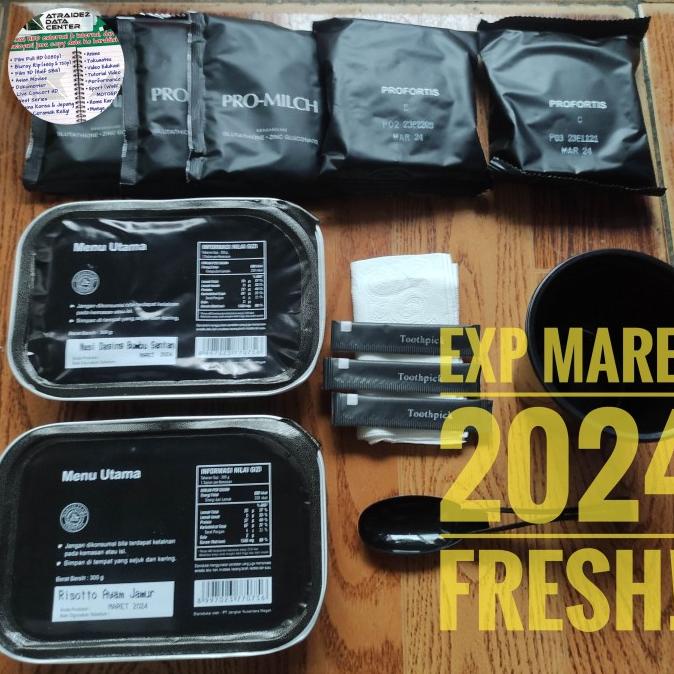 

RANSUM NARAGA PLUS Makanan Pendaki Nasi Kaleng Darurat MRE Survival