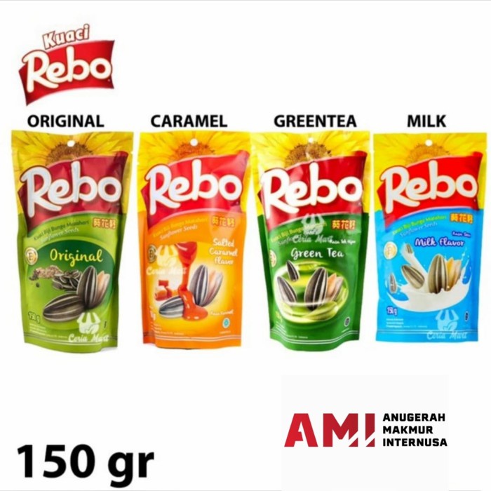 

Kuaci Rebo 150 Gram Original / Green Tea / Salted Caramel /Milk