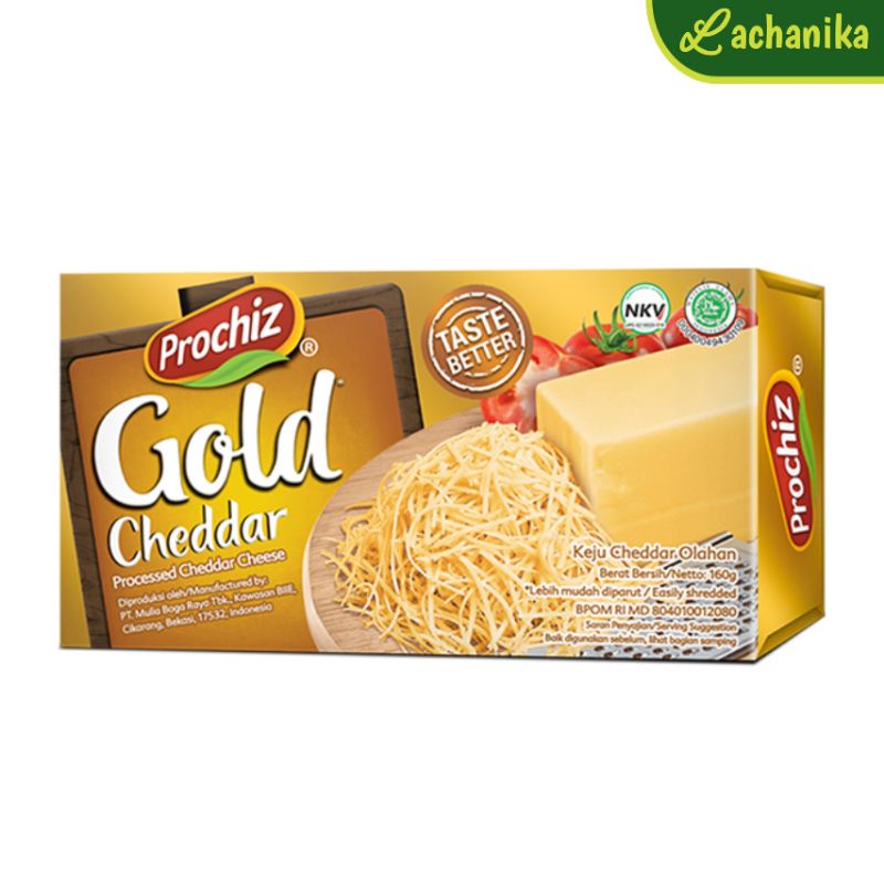 

Keju Prochiz Gold Cheddar 160gr