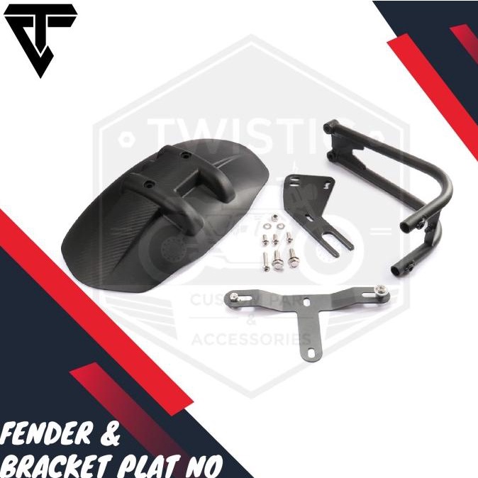 Spakbor Mudguard Belakang Motor Custom Xsr 155 Model Wr3 Universal