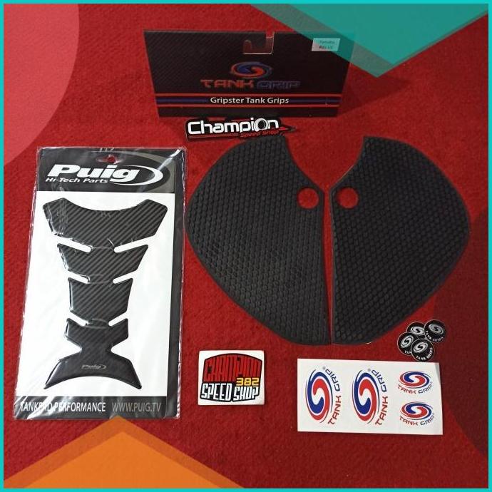 Paket Tankpad Tankgrip Side Tank Pad Grip WR3 PUIG Yamaha R15 V3 20JV