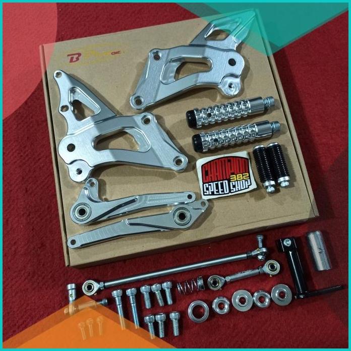 Footstep Step Underbone Racing BPRO 3D Silver Ninja 150 RR 150 150RR