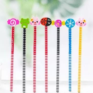

Pensil karakter penghapus pensil lucu sudah ada penghapus nya fancy