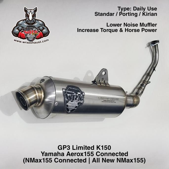 Knalpot WRX GP3 Limited K150 New Aerox155