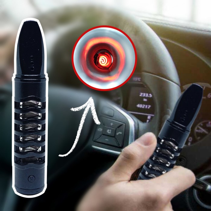 Promo Pipa Asbak Portable Elektrik Usb Lighter - Car Ashtray Pipe Holder