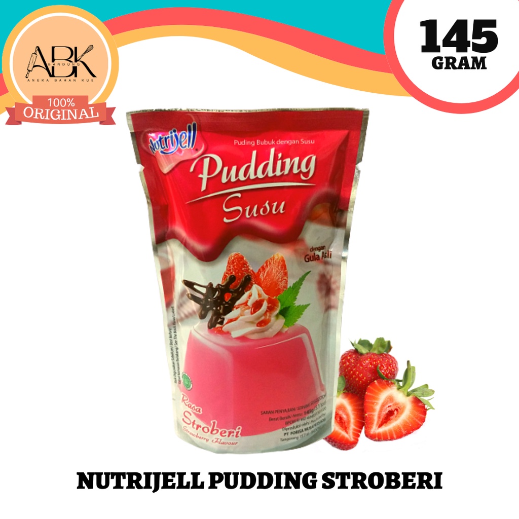 

PUDDING SUSU NUTRIJELL STROBERI 145GR | PUDING STROBERI NUTRIJEL 145GR