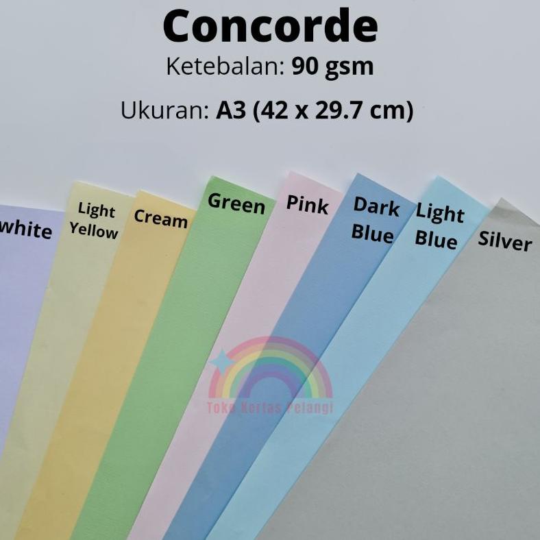 

Berkualitas! Kertas Concorde A3 90 gsm per 25 pcs ,,
