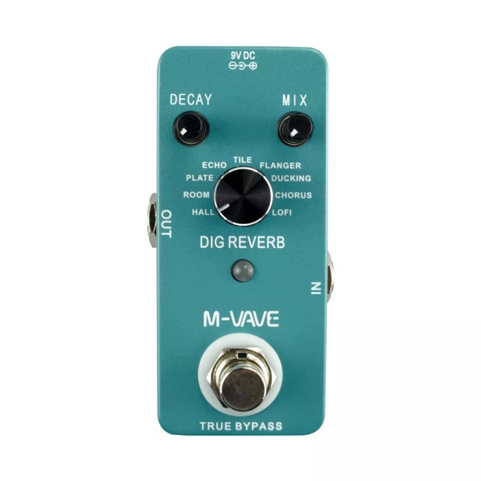Promo Cuvave Dig Reverb Efek Pedal 9 Digital Reverb