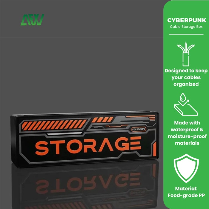 

Promo Cyberpunk Cable Box Storage Kotak Penyimpanan Kabel Charger Organizer