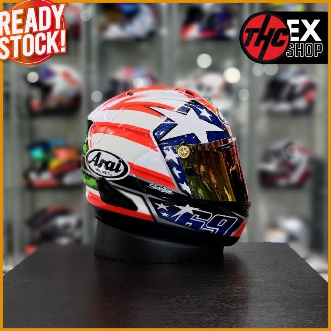 ARAI RX7X HAYDEN FLAG SIZE L 2ND SECOND FULL FACE HELMET WIRATINA5