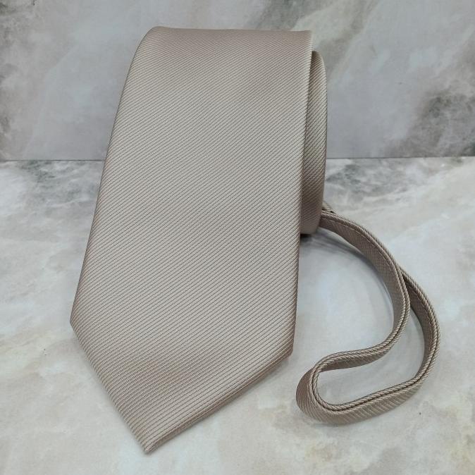 dasi cream polos dasi kantor pesta pernikahan wedding pria long tie