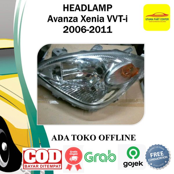 lampu depan avanza Xenia vvti lampu besar headlamp Mobil toyota avanza Daihatsu xenia vvti Sama