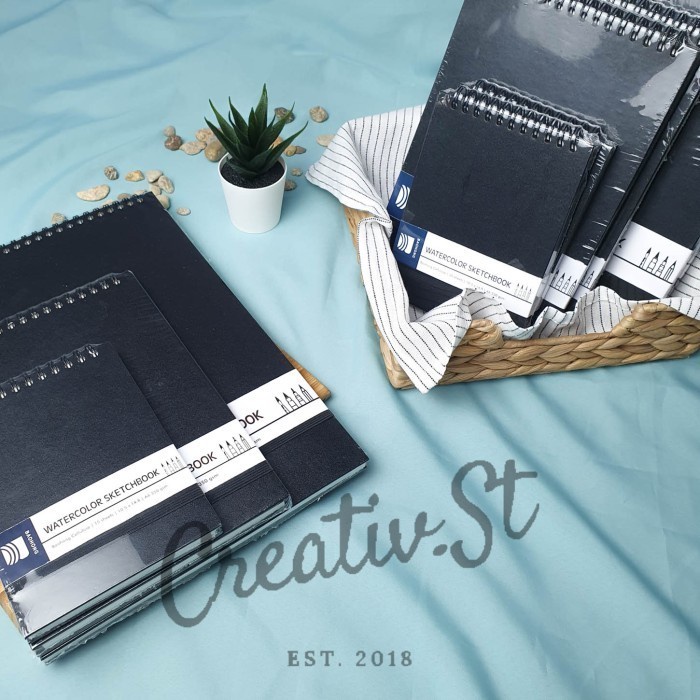 

Promo Baohong Watercolor Sketchbook Cellulose Paper 300 Gsm A6 A5 A4 Terbaru