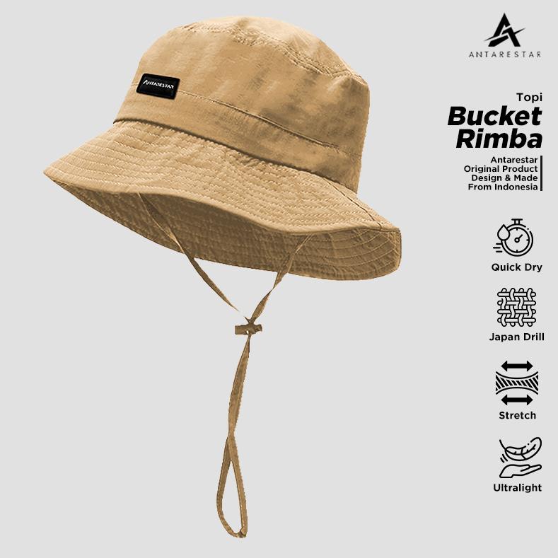 Topi Pria Bucket Hat Rimba Topi Gunung Pria Wanita Outdoor Topi Rimba Mall Antarestar