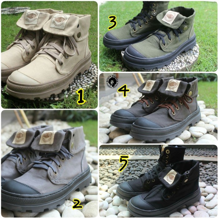 Sepatu Boots Hiking Pria Original Black Master Paladium Outdoor