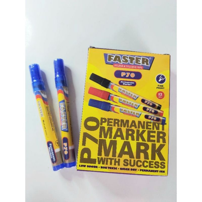 

Spidol Permanent Marker Faster P70 ( 1Pak/12Pcs )