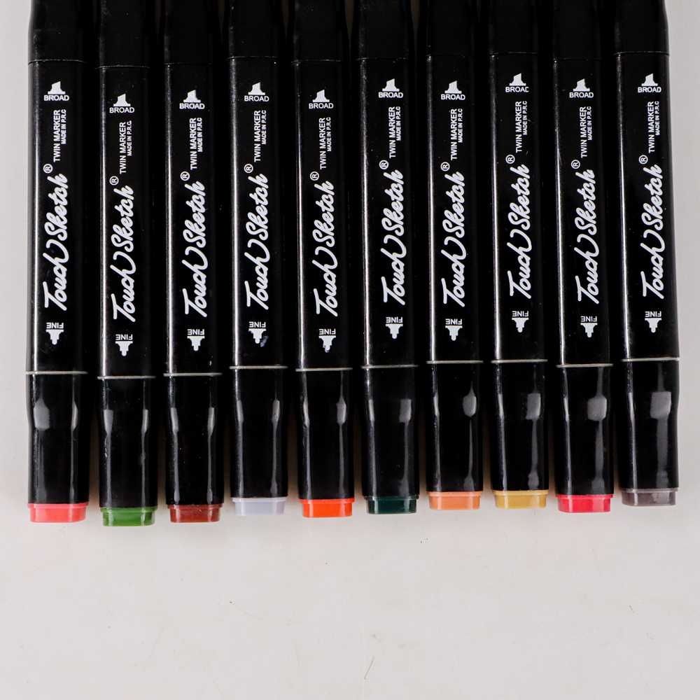 

Touch Cy-006 Spidol Dual Side Fine Art Marker 48 Color - Touch Set Spidol Seni 48 Warna Sketsa