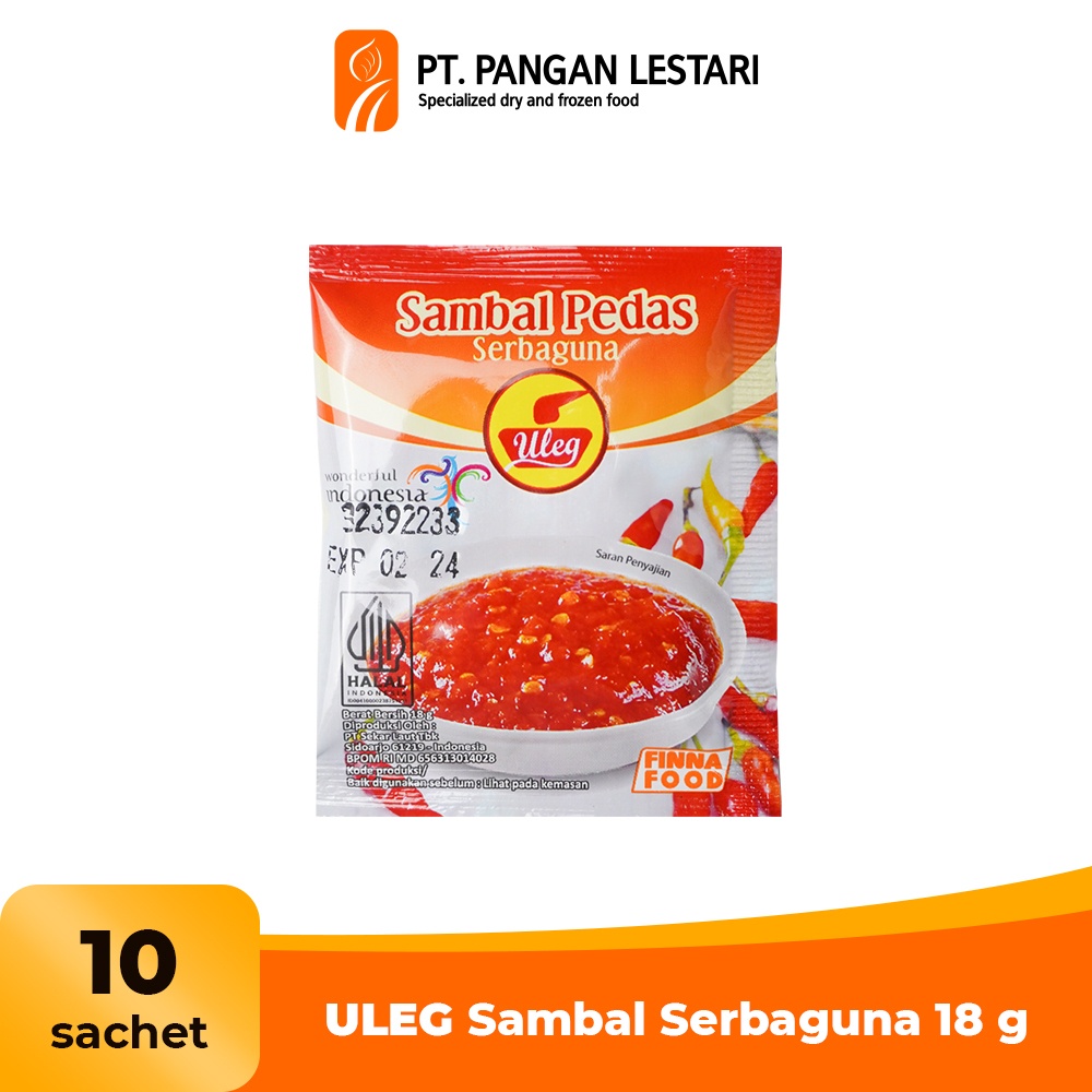 

ULEG Sambal Pedas 10 Sachet