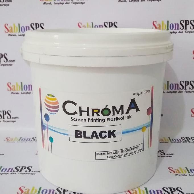 

Tinta Sablon Plastisol Chroma Black