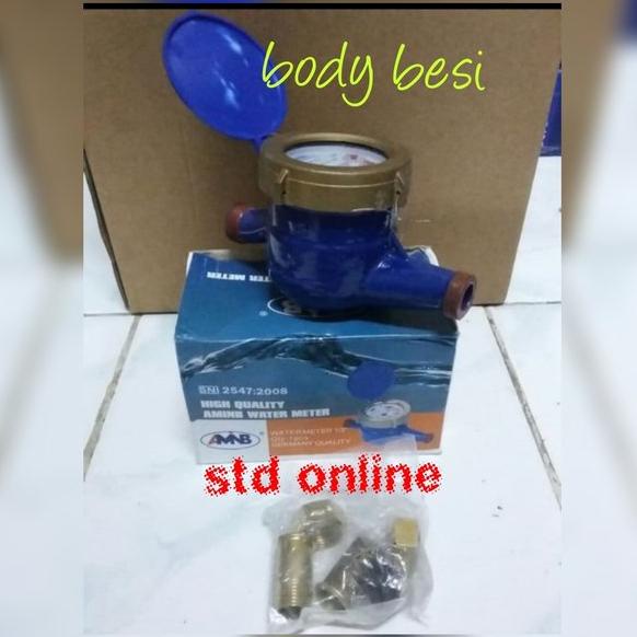 Meteran air AMB body besi