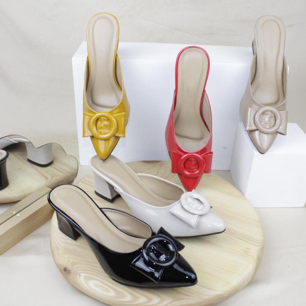 Paling Hemat Sepatu Wanita High Heels Hak Tahu Terbaru Murah Kekinian/Sandal Hils Mules Terbaru/Sepa