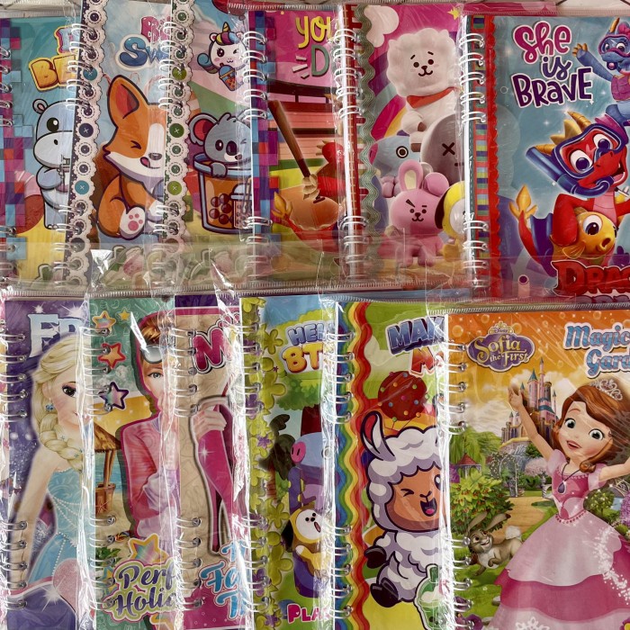 

Notes kecil random/souvenir ulang tahun anak motif karakter murah