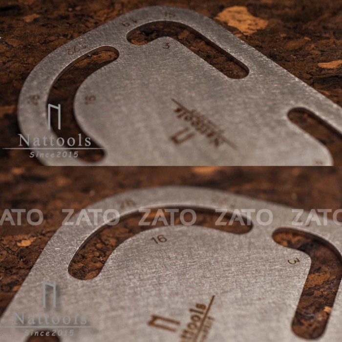 

Nattools Stainless Steel leather tool Ruler - Penggaris Leather tools