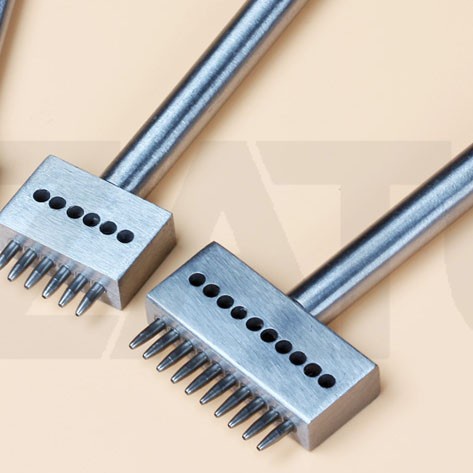 

Stitch 10 prong Round punch leather tools peralatan kulit