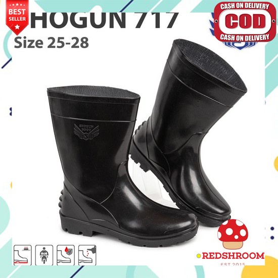 Sepatu Boots Berkebun Sawah Bangunan Anti Air Boot Kerja Proyek Spatu Bot Karet Anti Slip Boat Sapat