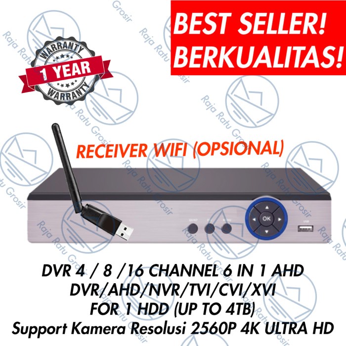 Terlaris Dvr 8Ch Recorder Cctv Wifi Series 1080P Full Playback 8 Channel Xmeye