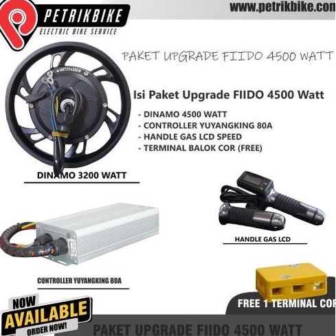 PROMO PAKET UPGRADE SCOOTER FIIDO 4500WATT #ORIGINAL