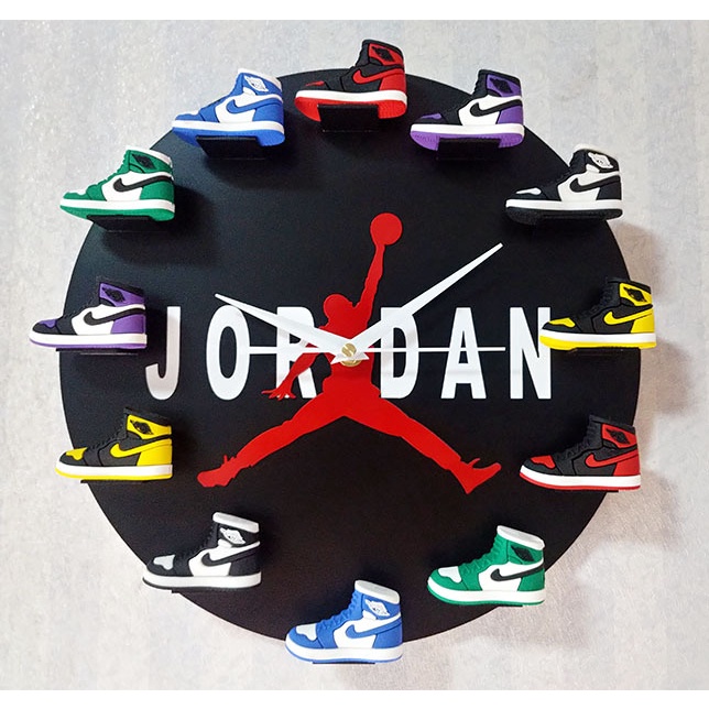 AJJam DindingAirJordanJamSneakerJam Model Sneakers Kreatif Pria Terbang