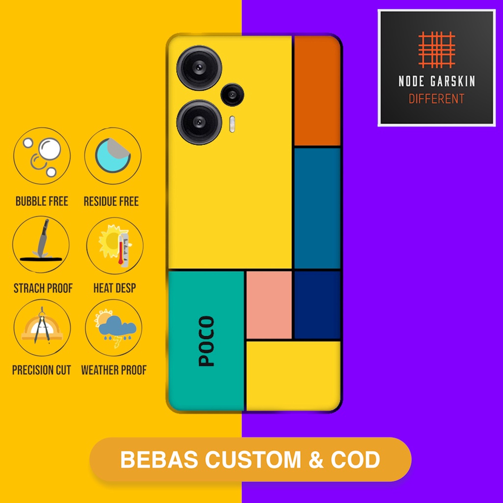 Garskin skin Poco F5 Fullbody Atau Backonly Vinyl - camon Kode - ME3