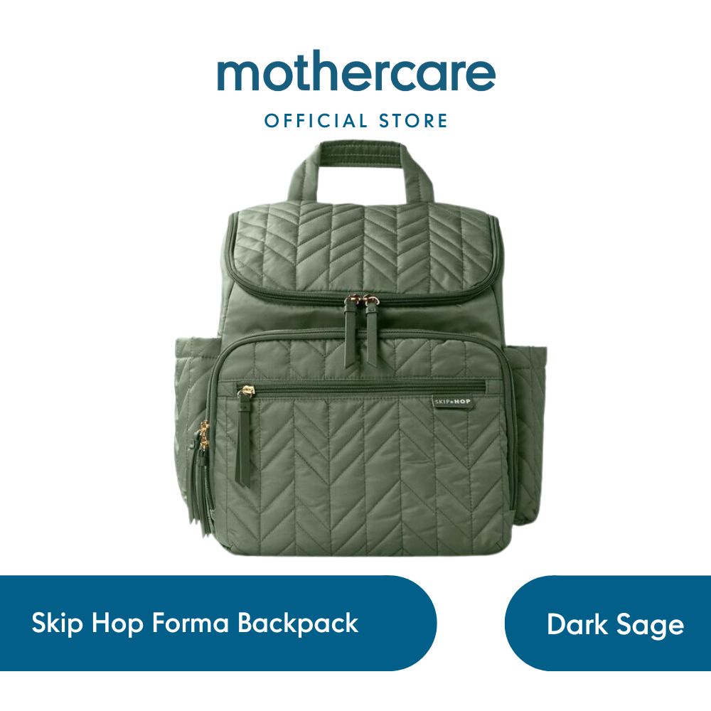 Skip Hop Forma Backpack Dark Sage - Tas Popok Anak Bayi (Hijau)