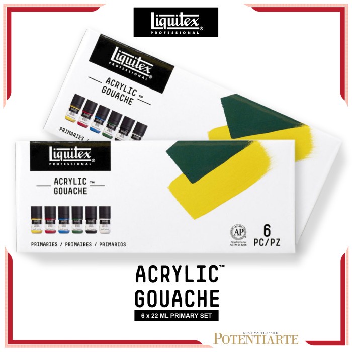 

Cat Akrilik Liquitex Gouache 6x22ml Primaries Set Acrylic Color