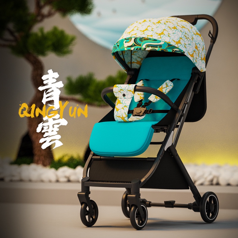 Troli Lanskap Tinggi, Peralatan Jalan Bayi Lampu Bayi Kursi Lipat1-6Anak Bayi dan Balita Tahun